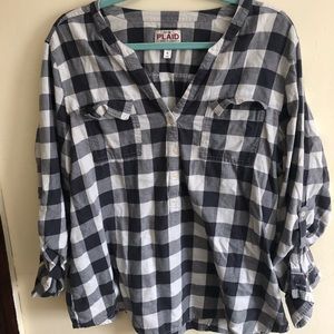 Cute XL Old Navy plaid top
